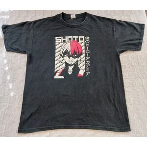 My Hero Academia Men's Anime Shoto Todoroki T-Shirt Size Large Tee Styled Value
